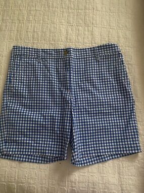 Talbots Blue and White Gingham Women's Shorts
